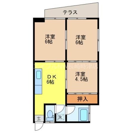 長崎駅 徒歩26分 1階の物件間取画像